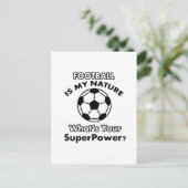 football briefkaart (Staand voorkant)