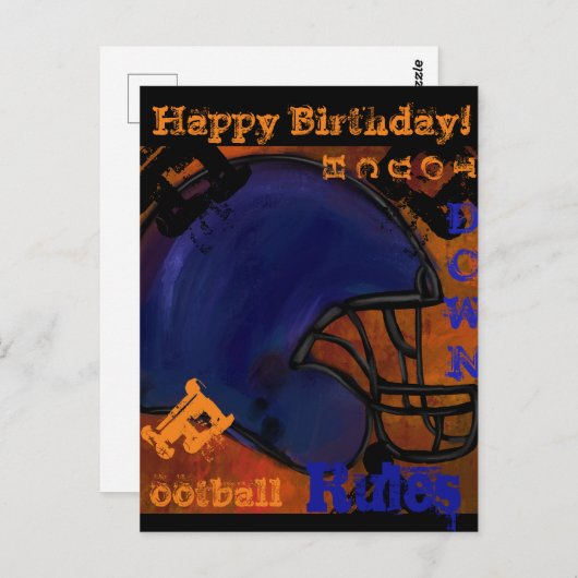 FOOTBALL BRIEFKAART (Voorkant / Achterkant)