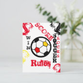 FOOTBALL BRIEFKAART (Staand voorkant)