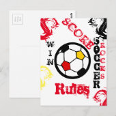 FOOTBALL BRIEFKAART (Voorkant / Achterkant)