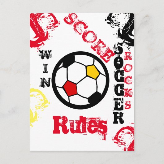 FOOTBALL BRIEFKAART (Voorkant)