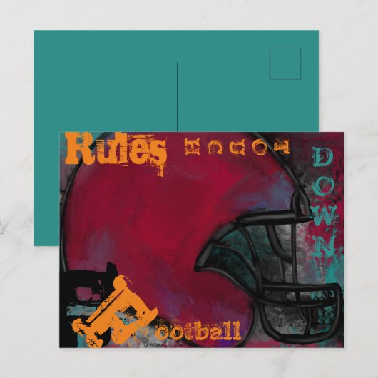 FOOTBALL BRIEFKAART (Voorkant / Achterkant)