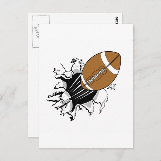 Football Briefkaart (Voorkant / Achterkant)