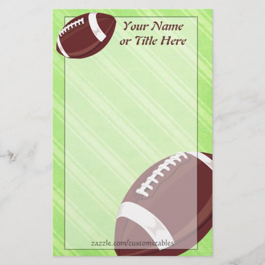Football Briefpapier (Voorkant)