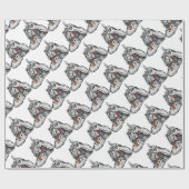 football bulldog cadeaupapier (Vlak)