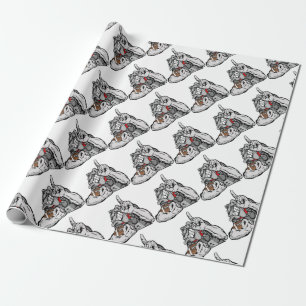 football bulldog cadeaupapier