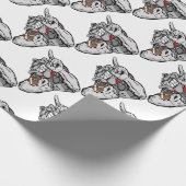 football bulldog cadeaupapier (Hoek)