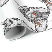 football bulldog cadeaupapier (Rol Hoek)