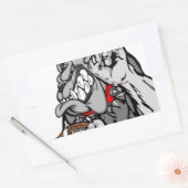 football bulldog rechthoekige sticker (Envelop)