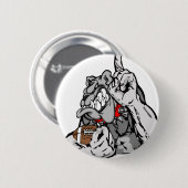 football bulldog ronde button 5,7 cm (Voorkant /achterkant)