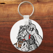 football bulldog sleutelhanger (Voorkant)