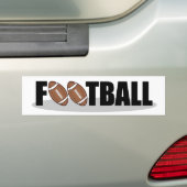Football bumper sticker (Op auto)