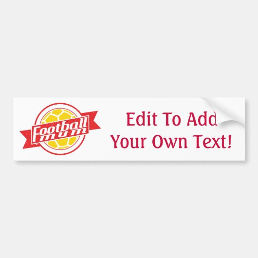 Football Bumpersticker (Voorkant)