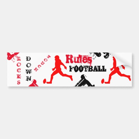 FOOTBALL BUMPERSTICKER (Voorkant)