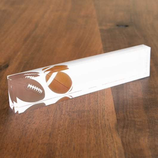 Football bureau naam bord naambordje (Zijkant)