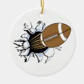 Football Burst T-shirts en cadeautjes Keramisch Ornament (Voorkant)