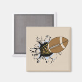 Football Burst T-shirts en cadeautjes Magneet (Voorkant / Achterkant)