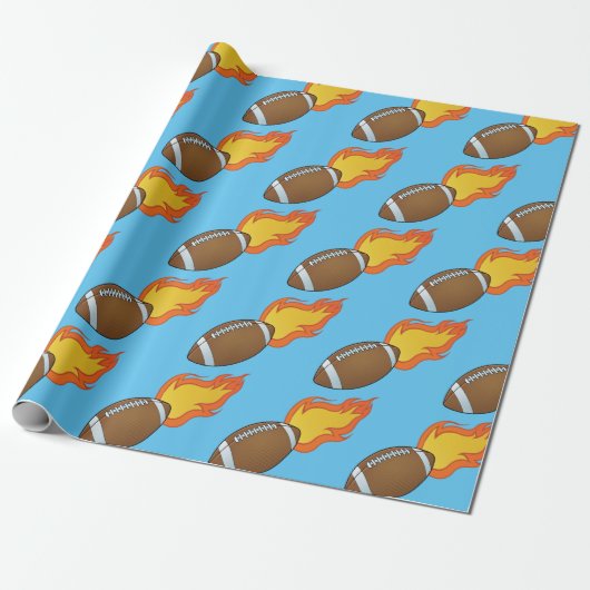 Football Cadeaupapier (Uitgerold)