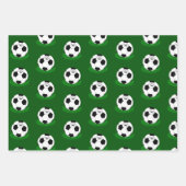 Football cadeaus, Voetbal met naam en nummer Inpakpapier Vel (Voorkant 3)