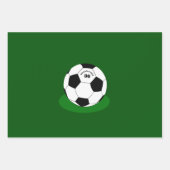 Football cadeaus, Voetbal met naam en nummer Inpakpapier Vel (Voorkant)