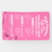 Football Cancer Honoree Display Banner (Horizontaal)