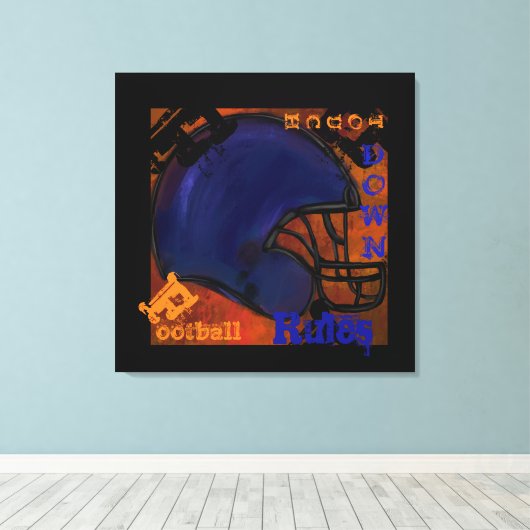 FOOTBALL CANVAS AFDRUK (Insitu (Houten vloer))