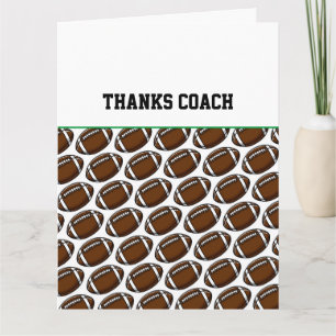 Football Card Bedankt Coach You Rock Kaart