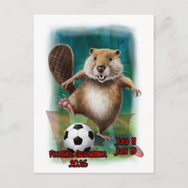 Football Celebration 2026 in Canada on a Feestdagenkaart