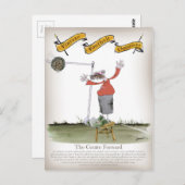 football Center Forward REDS Briefkaart (Voorkant / Achterkant)