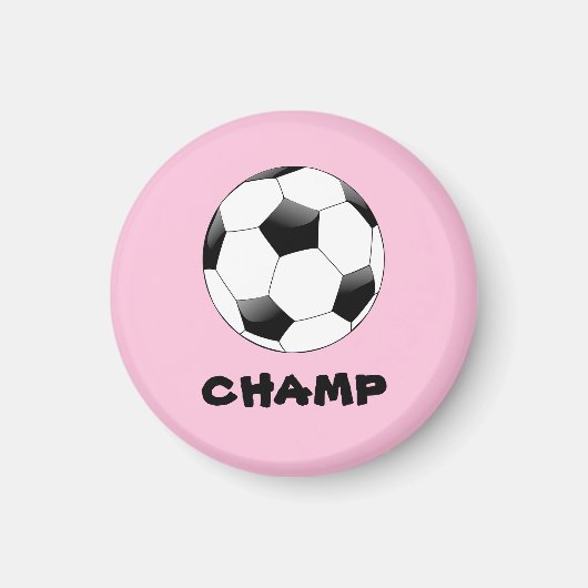 Football Champ Badge Magneet (Voorkant)