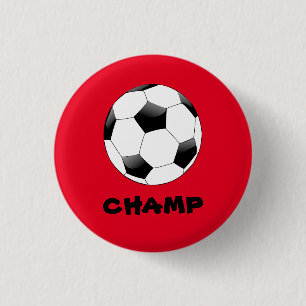 Football Champ Badge Ronde Button 3,2 Cm