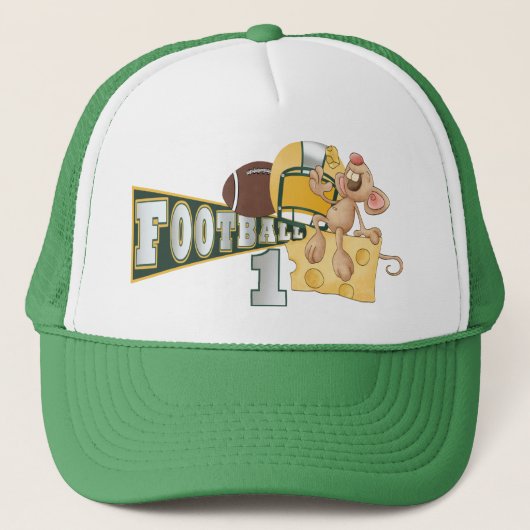 Football Champion Groen en Geel Pet - SRF (Voorkant)