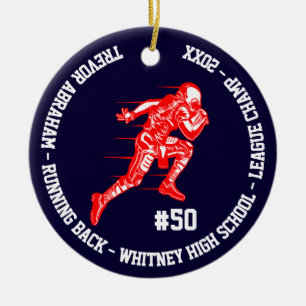 Football Champion Player School Keramisch Ornament