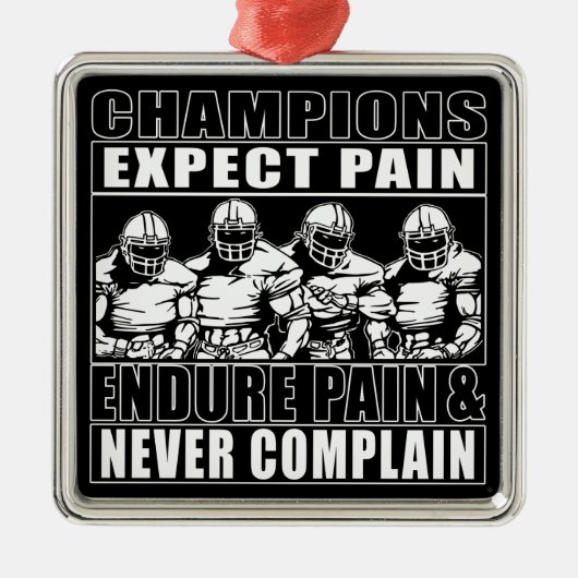 Football Champions Metalen Ornament (Voorkant)