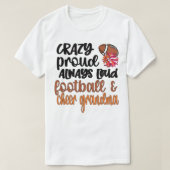 Football Cheer Grandma Cheerleader Football Player T-shirt (Design voorkant)