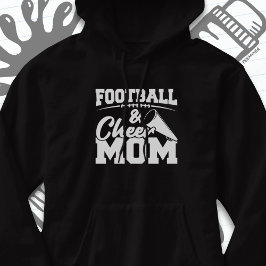 Football Cheer Moeder Middelbare School Sport Chee Hoodie