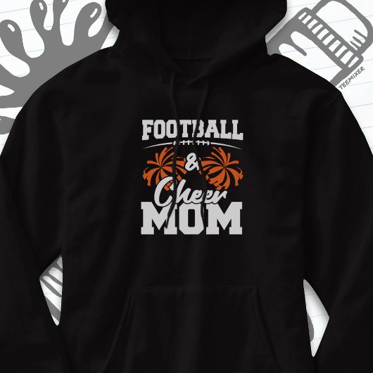 Football Cheer Moeder Middelbare School Sport Chee Hoodie