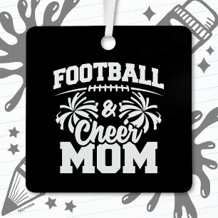 Football Cheer Squad School Sport Spelletjes Trots Metalen Ornament