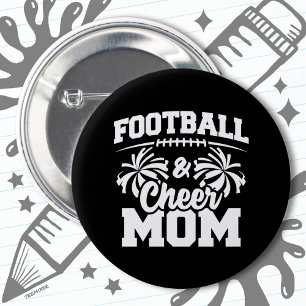 Football Cheer Squad School Sport Spelletjes Trots Ronde Button 5,7 Cm