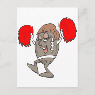 football cheerleader briefkaart