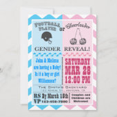 Football Cheerleader Gender Reopenbaring Kaart (Voorkant)