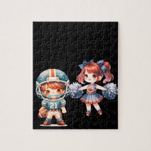 Football & Cheerleader Jigsaw Puzzel