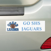 Football Cheerleader's Team Spirit Bumpersticker (Op auto)