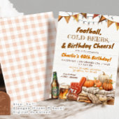 Football Cheers and Beers Verjaardagsfeest voor vo Kaart