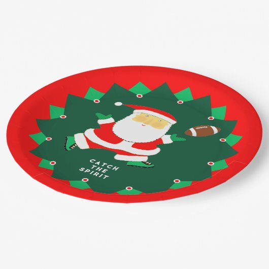 Football Christmas Holiday Party Papieren Bordje (Gekanteld)