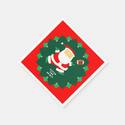 Football Christmas Holiday Party Servet (Hoek)