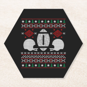 FOOTBALL CHRISTMAS KARTONNEN ONDERZETTERS