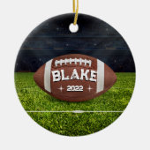 Football Christmas Ornament for Men & Boys (Voorkant)