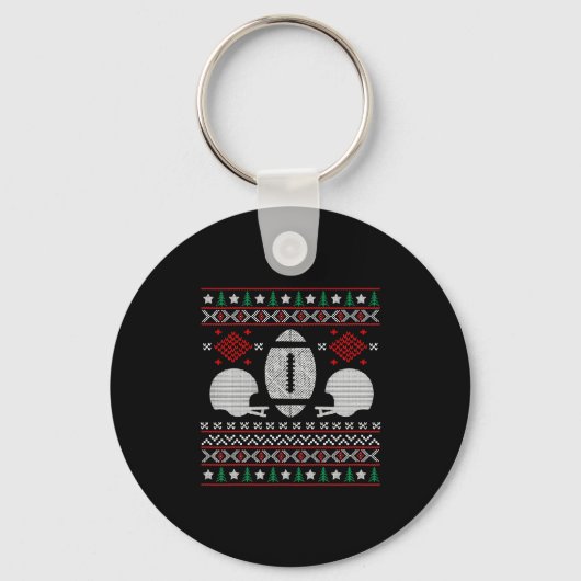 FOOTBALL CHRISTMAS SLEUTELHANGER (Voorkant)