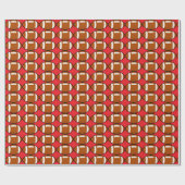FOOTBALL CHRISTMAS WRAPPING PAPER CADEAUPAPIER (Vlak)